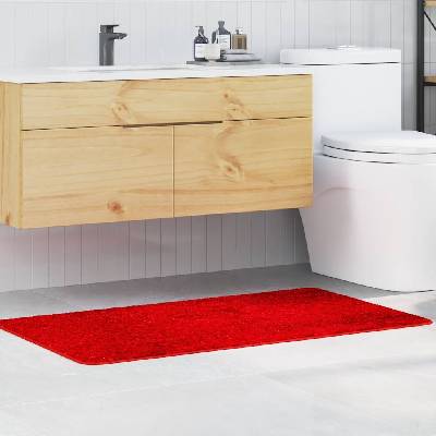 vidaXL Килимче за баня с антихлъзгаща повърхност Червено 70 x 120 cm (4019848)