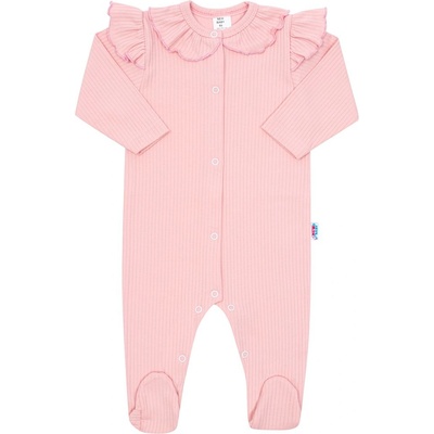 NEW BABY Kojenecký bavlněný overal Stripes růžový