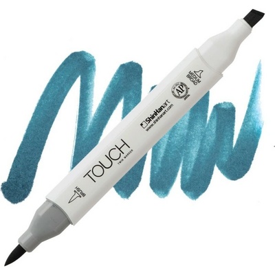 Lihová fixa TOUCH oboustranná Brush & Chisel, Marine blue (B62)