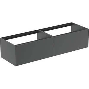 Ideal Standard Atelier Conca стенен шкаф за монтаж на стена с 2 чекмеджета, антрацит мат, 160 см (T3984Y2)