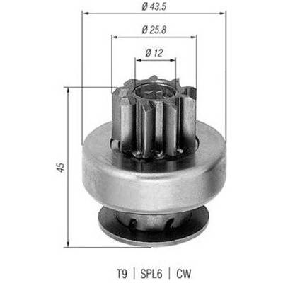 Pastorek, startér MAGNETI MARELLI AMB0237