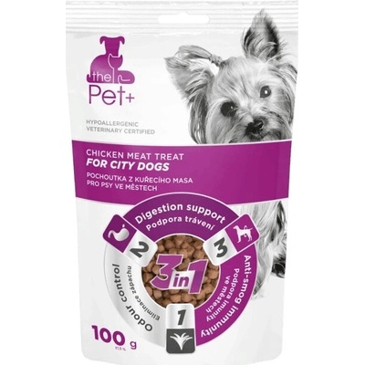 Pochoutka Pet+ 3v1 for City Dogs kuřecí 100 g