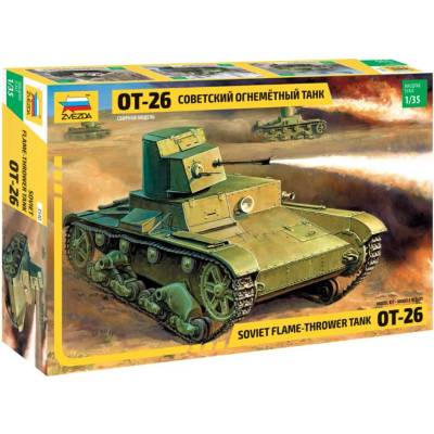 Zvezda T 26 Flamethrower re release 3540 1:35