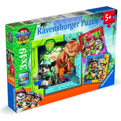 Ravensburger Tlapková patrola Dinosauří film 3 × 49 dílků