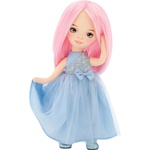 Orange Toys Мека кукла Orange Toys Sweet Sisters - Били със сатенена синя рокля, 32 cm (SS06-06)