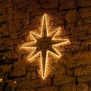 DecoLED LED svetelná hviezda na vrchol stromu 35 x 50 cm teplo biela