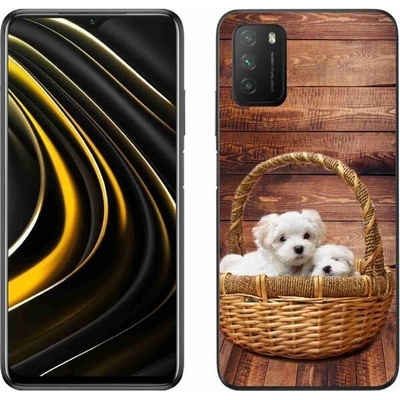 Pouzdro mmCase Gelové Xiaomi Poco M3 - štěňátka