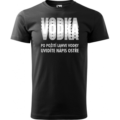 Sablio tričko s potiskem Vodka černé