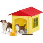 Schleich Игрален комплект Schleich Farm World - Жълта кучешка колибка (42573-55888)