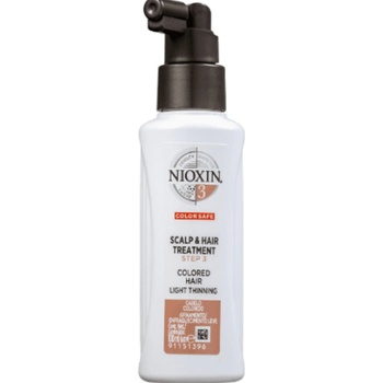 Nioxin System 3 ošetření pokožky pro počáteční mírné řídnutí jemných chemicky ošetřených vlasů Scalp Treatment Fine Hair Normal to Thin-Looking 100 ml