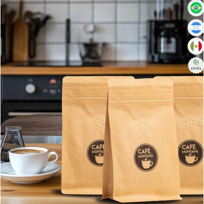 Degustační Sada Výběrové Zrnkové kávy Café Montaña Delicado 3x 100g