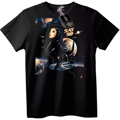 NOONEBRAND Тениска SAY SO Space Art - M, White
