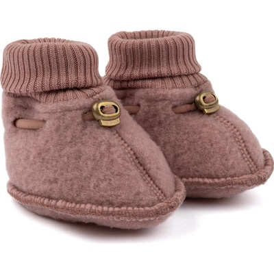 Mikk-Line detské merino papuče ružové Burlwood