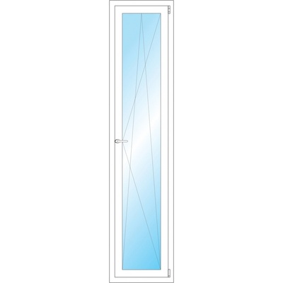 OKNA HNED Plastové okno 48x210 cm bílé otevíravé a sklopné pravé