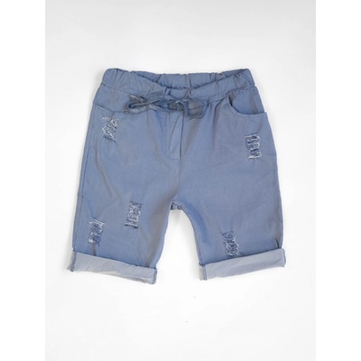 D-Stiag dámské potrhané kraťasy džínově modrá