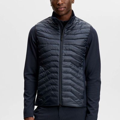 J.Lindeberg Pánska vesta Men Heyden Quilt Hybrid Vest JL Navy