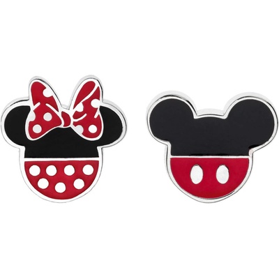 Disney strieborné náušnice kôstky Mickey and Minnie Mouse ES00007SL.CS