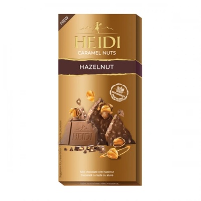 HEIDI Шоколад млечен с карамелизирани лешници Heidi Caramelnuts 80гр