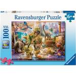 Ravensburger Пъзел Ravensburger от 100 XXL части - Динозаврите оживяват (12000863) - ozone