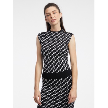 Orsay Бяло-черен дамски пуловер топ с десен ORSAY Orsay | Cheren | ЖЕНИ | S