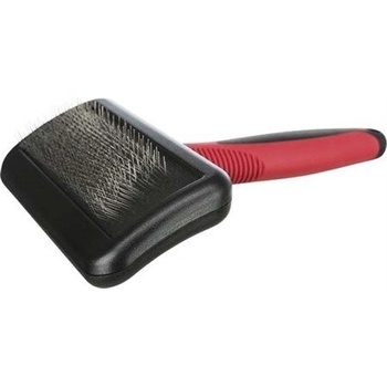 Trixie Jemná kefa tenké drôtené štetiny plastová rukoväť 12 x 16 cm