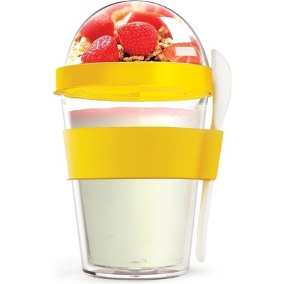 Asobo multifunkčné desiatový kelímok YO2GO žltý 360ml