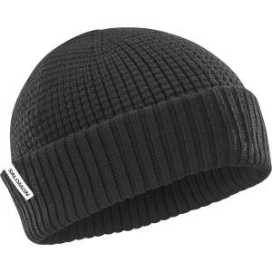 Salomon Зимна шапка (beanie) Salomon Docker Beanie - Deep Black - размер One Size (904-5130-0111)