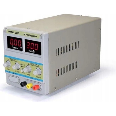 Laboratorní napájecí zdroj, jednoduchý, regulovatelný 30V 2A 100W CV/CC Yihua 302D
