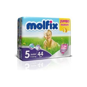 Molfix бебешки пелени, номер 5, 48БР, 11-18КГ