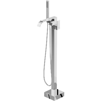 Mexen Lava свободно стоящ смесител за вана, хром - 752433-00 (752433-00)