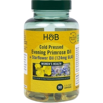 Holland & Barrett Cold Pressed Evening Primrose Oil + Starflower Oil [90 Гел капсули]