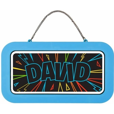 Albi Neonová cedulka se jménem - David