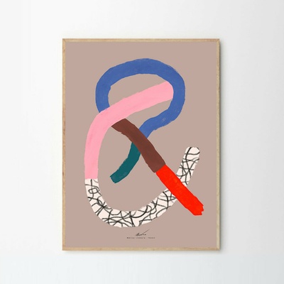 Moikka Plagát Abstract Typography by Matías Larrain 70x100