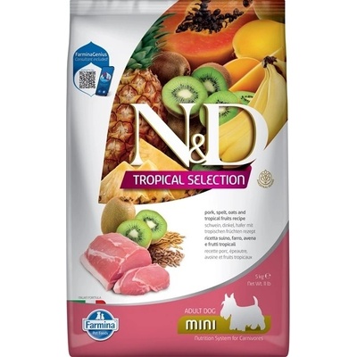 N&D Tropical Selection Dog Adult Mini Ancestral Grain Pork 5 kg