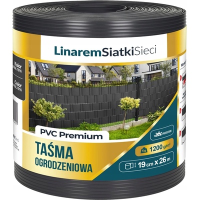 Páskové Stínící panelové pásy Linarem SiatkiSieci 19 cm x 26 m antracit