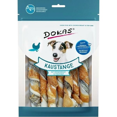 Dokas tyčinky z hovädzej a rybej kože obalené kuracím filetom 70 g
