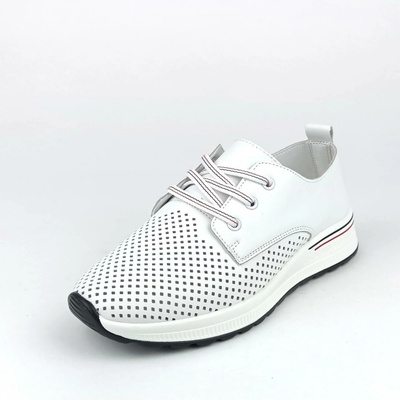 Looke kožené polobotky Liora white L1445_68