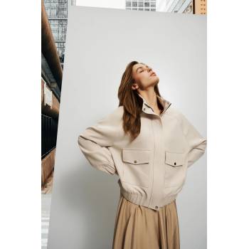 Moodo Светлобежово дамско яке Moodo | Bezhov | ЖЕНИ | XS