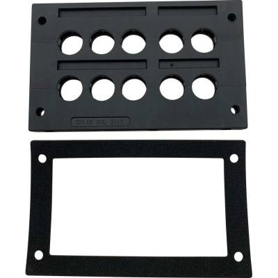 TRU COMPONENTS TC-KDL 2/10 lišta pro zavádění kabelů Průměr svorky (max.) 16 mm PA černá 1 ks