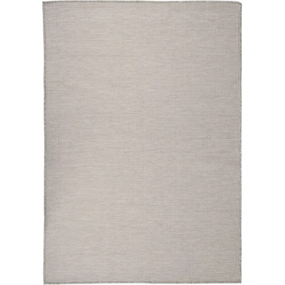 vidaXL Градински плоскотъкан килим, 160x230 см, светлосив (340783)