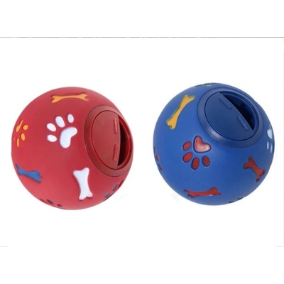 Bubu Pets míček na pamlsky s kostí a tlapkou tvrdý 7,5 cm