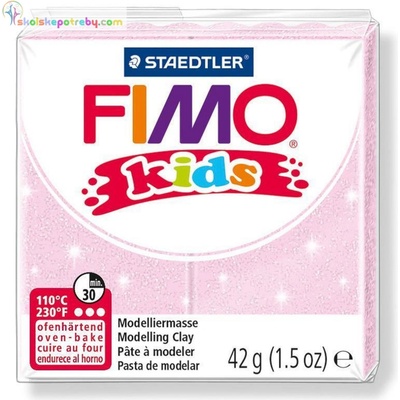Fimo kids modelovacia hmota 42 g perlovo ružová