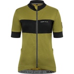 super. natural Дамска фланелка с къс ръкав за колоездене super. natural Women's Grava Jersey Cycling jersey - Avocado / Jet Black (156-1199-0312)