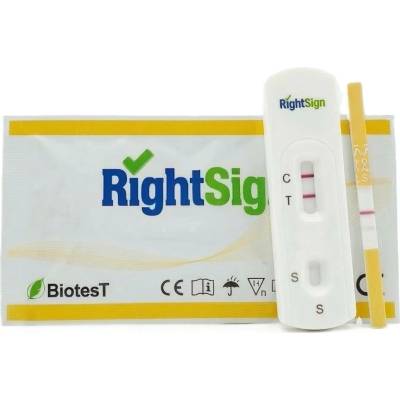 RightSign Drogový test Morfin (MOP) Rychlý kazetový test 1 ks