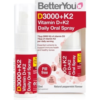 BetterYou Витамин Д3 + К2 орален спрей