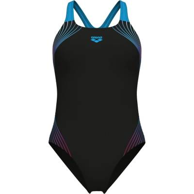 arena Дамски бански костюм Arena Women's Nuance Swimsuit Swim Pro Back L Swimsuit - Black / Turquoise - размер 38 (EU) (150-6708-0113)