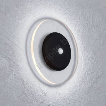 EGLO 75884 - LED RGBW стенен осветител с димиране и вграден сензор TREPELLA LED/5V, черен, с дистанционно управление (EG75884)