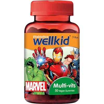 Vitabiotics Wellkid Marvel Multi-Vits [50 желирани бонбони] Ягода