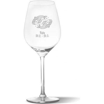 Sablio Sklenička na víno Ryby 490 ml