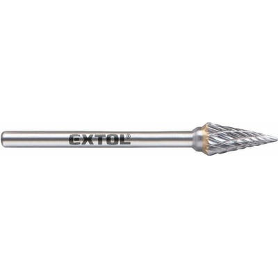 EXTOL INDUSTRIAL fréza karbidová kónická - jehlan, 6*13mm, stopka 3mm, 8703893